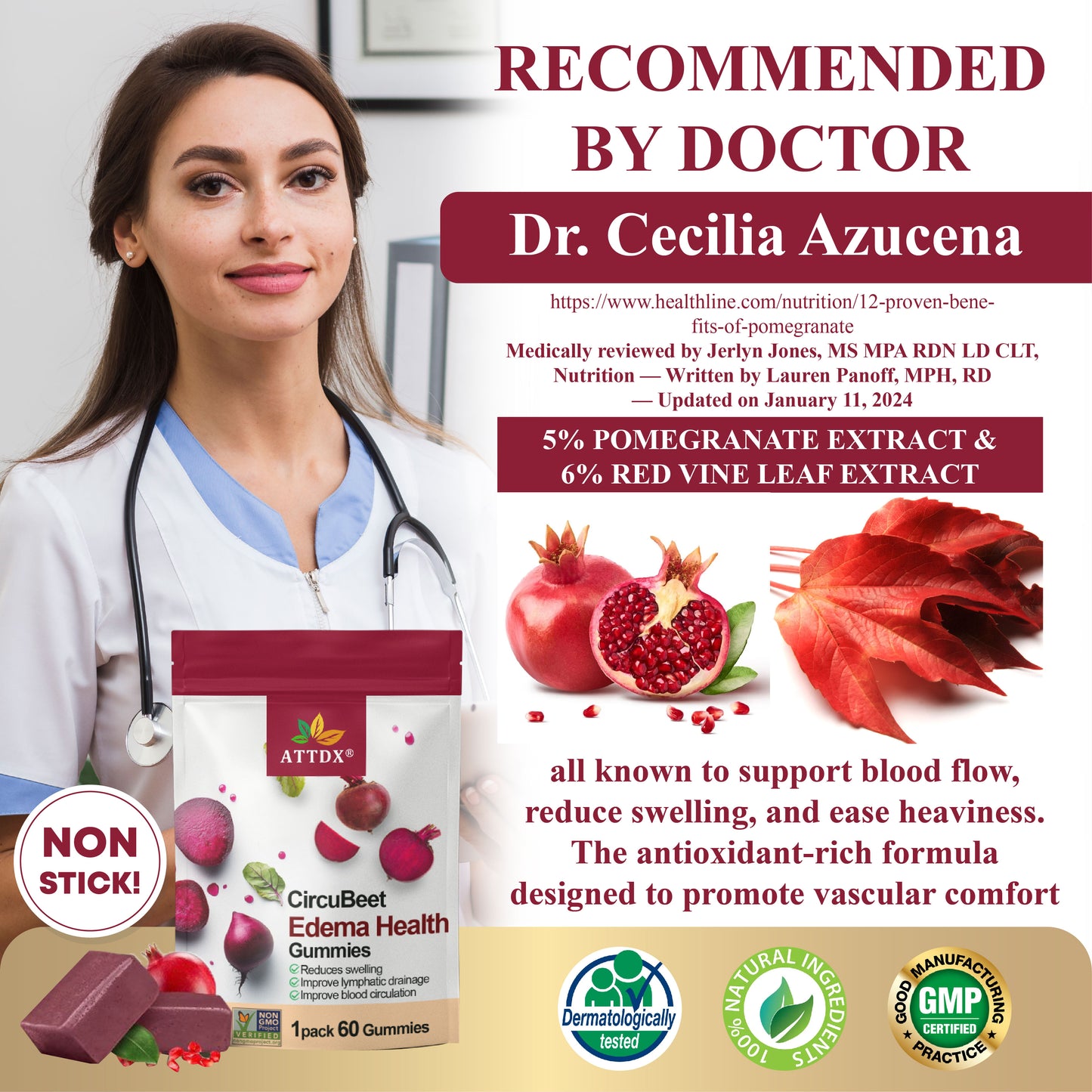 ATTDX® CircuBeet Edema Health Gummies