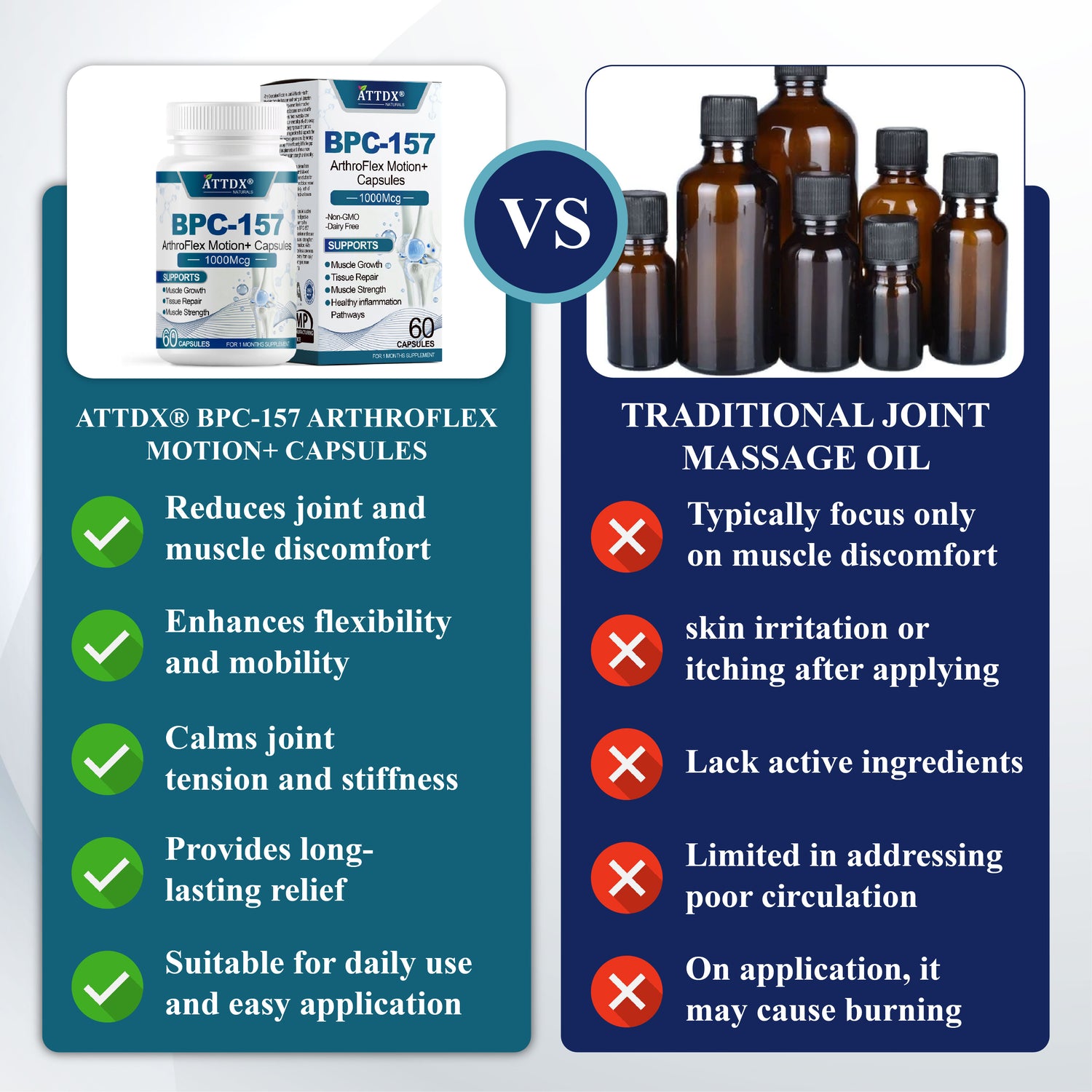 ATTDX® BPC-157 ArthroFlex Motion+ Capsules image ATTDX® BPC-157 ArthroFlex Motion+ Capsules