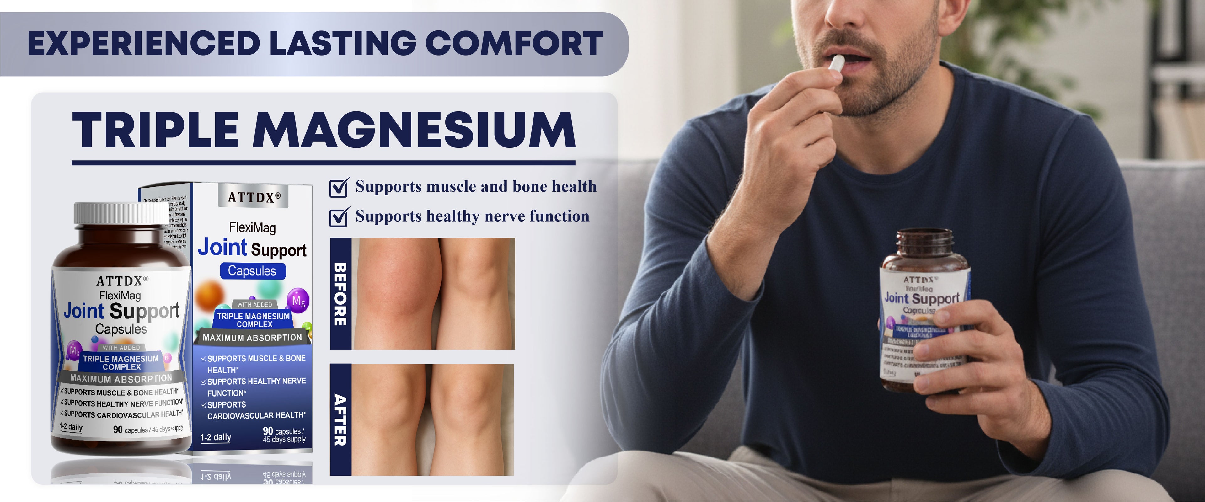 ATTDX® FlexiMag Joint Support Capsules image ATTDX® FlexiMag Joint Support Capsules