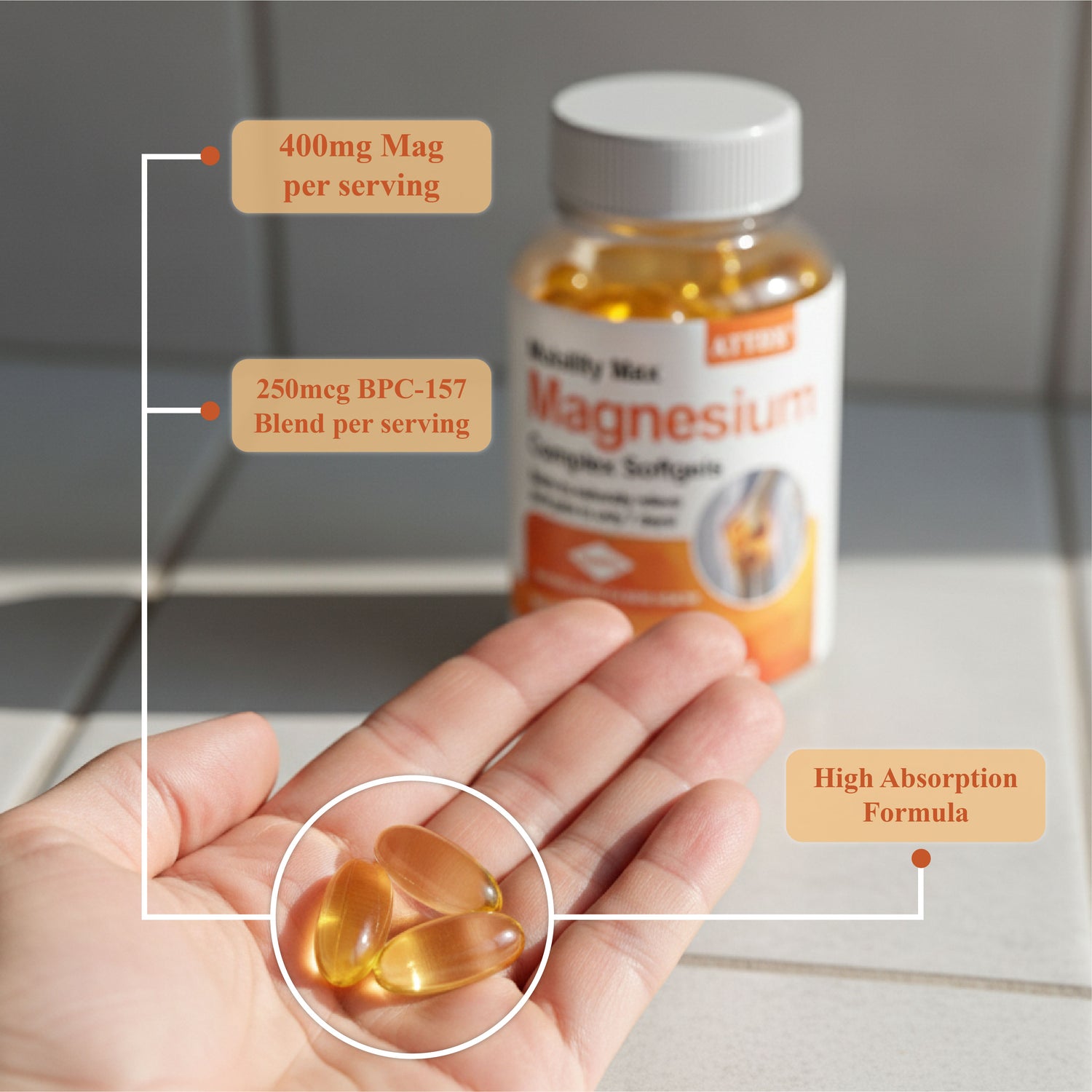 ATTDX® Mobility Max Magnesium Complex Softgels